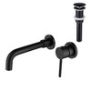 PAGED Wall Mounted Bathroom Faucet Bathroom Sink Faucet with Pop-Up Drain, Faucet for Bathroom, No Overflow - 2 of 4