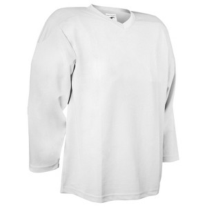 PEARSOX 100 Denier Blank Polyester Hockey Jersey - White - 1 of 3