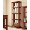 60" Mission Bookshelf Cherry - Alaterre Furniture: Hardwood Frame, 4 Adjustable Shelves, Anti-Tip Hardware - 2 of 4