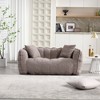Chic Crate-Square Bean Bag Recliner Sofa – High-Resilience Foam Core for 2 Adults, Multi-Use Lounge Chair - 4 of 4
