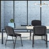 Tangkula Set of 4 Office Guest Chair Stackable Reception Chair Waiting Conference Room - 4 of 4