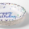 20ct Iridescent Happy Birthday Snack Plates - Spritz™ - 3 of 3