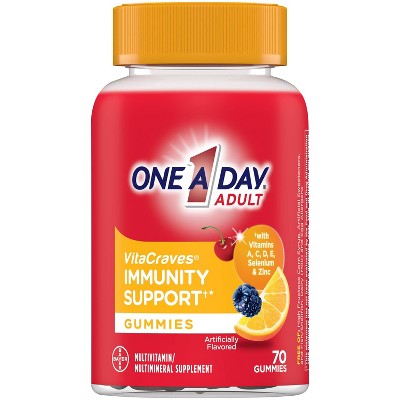 One A Day Adult Multivitamin + Immunity Gummy - 70ct