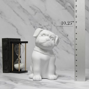 Porcelain Puppy Dog Shaped Table Lamp White - Elegant Designs - 1 of 4