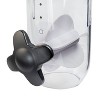Hone-Can-Do SmartSpace Single Canister Countertop: Freestanding Plastic Kitchen Dispenser, Silver, 16.54" Height - 4 of 4