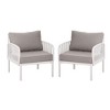 SKRAN Outdoor Patio Club Chair, Modern Patio Furniture, Waterproof Thick Cushion Deep Seating for Porch, Balcony - 4 of 4
