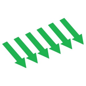 Unique Bargains PVC Waterproof Removable Self-Adhesive Wall Marking Arrow Stickers - 1 of 4