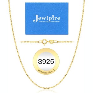 925 Sterling Silver Cable Chain Necklace for Women, 1.1mm Thin & Sturdy 14-24 Inch - 1 of 4