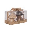 Transpac Ceramic Mushroom Salt and Pepper Shakers Set of 2 Charming Home Decor for Spring - 3 of 3
