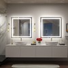 Apmir Super Bright Front & Back LED Lighted Anti-Fog Tempered Glass Bathroom/Vanity Mirror with ETL & 3-Year Warranty - 3 of 4