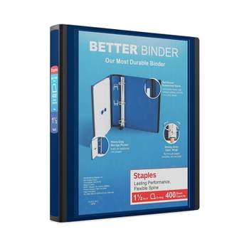 Staples 1 1/2" 3-Ring Better Binder Blue (13400) 648825