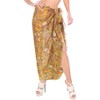 LA LEELA Women's Beachwear Summer Beach Wrap Bikini Wraps Sarong Coverups Skirt Swimsuit Swimwear Swim Cover Up for Women One Size Multi,Geometric - 2 of 4