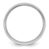 Black Bow Jewelry 3mm to 8mm Platinum Light Weight Polished Domed Comfort Fit Band - 2 of 4