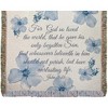 Manual Woodworks and Weavers John 3:16 Tapestry Throw – Inspirational Scripture Blanket for Faith-Based Living Spaces - 2 of 3