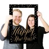 Big Dot of Happiness New Year's Eve - Gold - New Years Eve Party Selfie Photo Booth Picture Frame & Props - Printed on Sturdy Material - 3 of 4