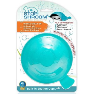 StopShroom (Aqua) Universal Stopper Cover for Bathtub, Bathroom, and Kitchen Drains from TubShroom - 1 of 4