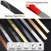 Unique Bargains Self-Adhesive Stainless Steel Mirror Finish Peel and Stick Wall Trim - 3 of 4