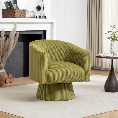 SEYNAR Mid Century Modern Velvet 360 Degree Swivel Accent Chair
