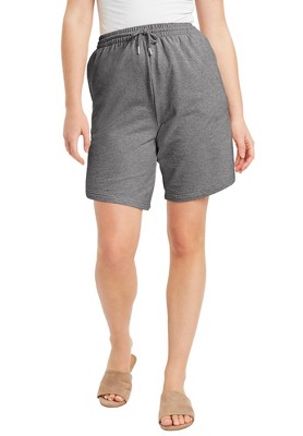 June + Vie by Roaman's Women's Plus Size French Terry Shorts