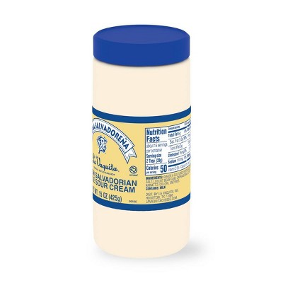 La Vaquita Crema Salvadorena Sour Cream - 15oz