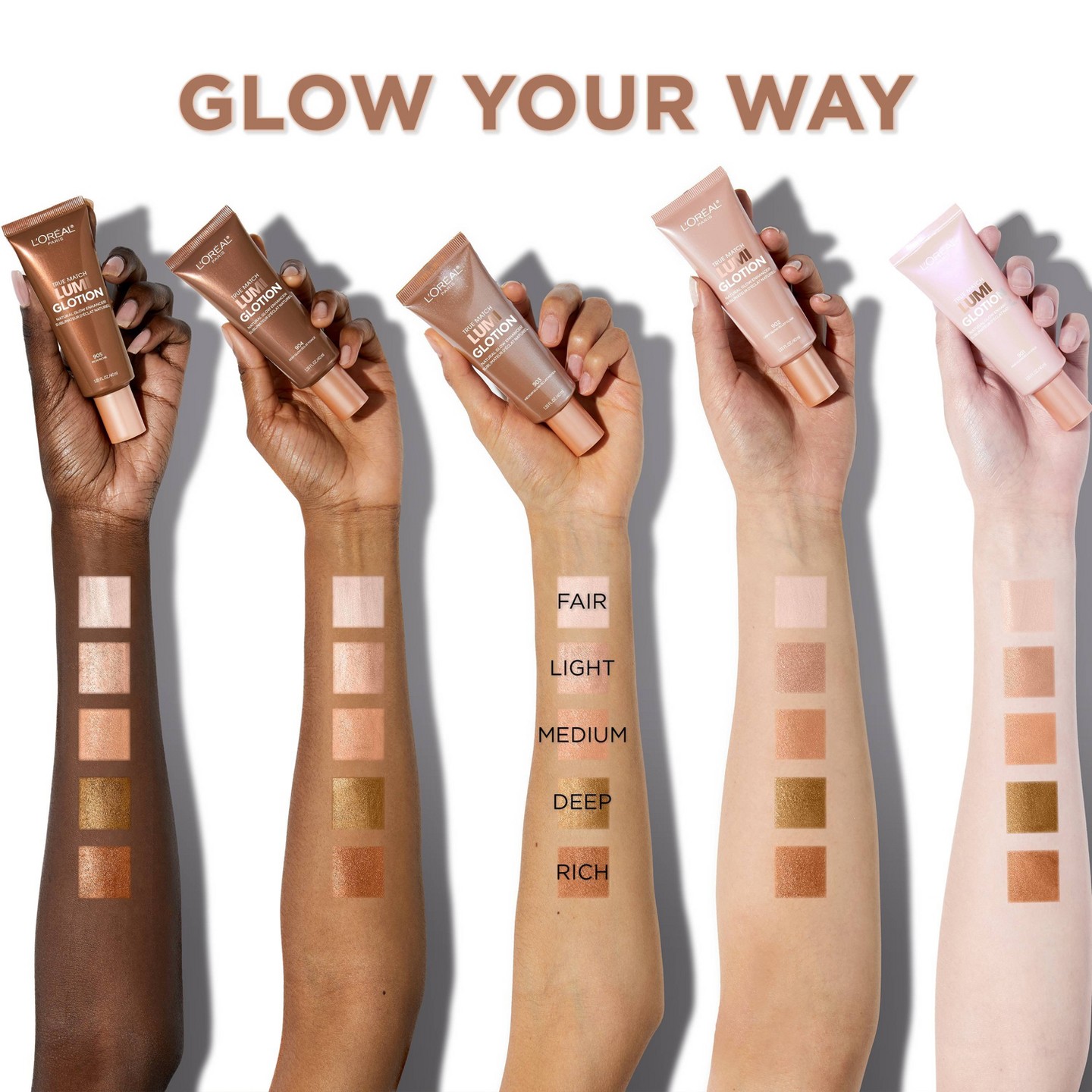 Средство для сияния L'Oreal Paris True Match Lumi Glotion, 903 Medium Glow, 1.35 fl oz — фото 8
