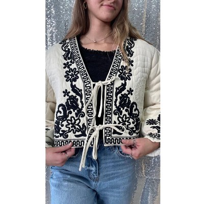 Women's Amber Embroidered Jacket - Aaron & Amber