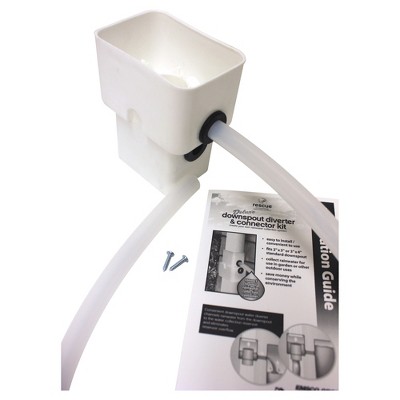 Rescue Rectangular Dual Diverter Kit - White - Emsco
