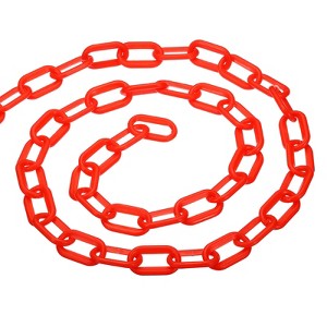 Unique Bargains Adjustable Crowd Control at Driveway Plastic Chain Barrier with Snap Hook - 1 of 4