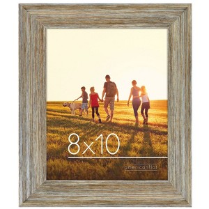 Lodge Frame Made of Composite Wood / Polished Glass Rustic with Horizontal and Vertical Formats for Wall and Tabletop -Americanflat - Americanflat - 1 of 4