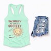 S.W.Smiley Sunshine Society - Women's Graphic Racerback Tank Top - 2 of 3