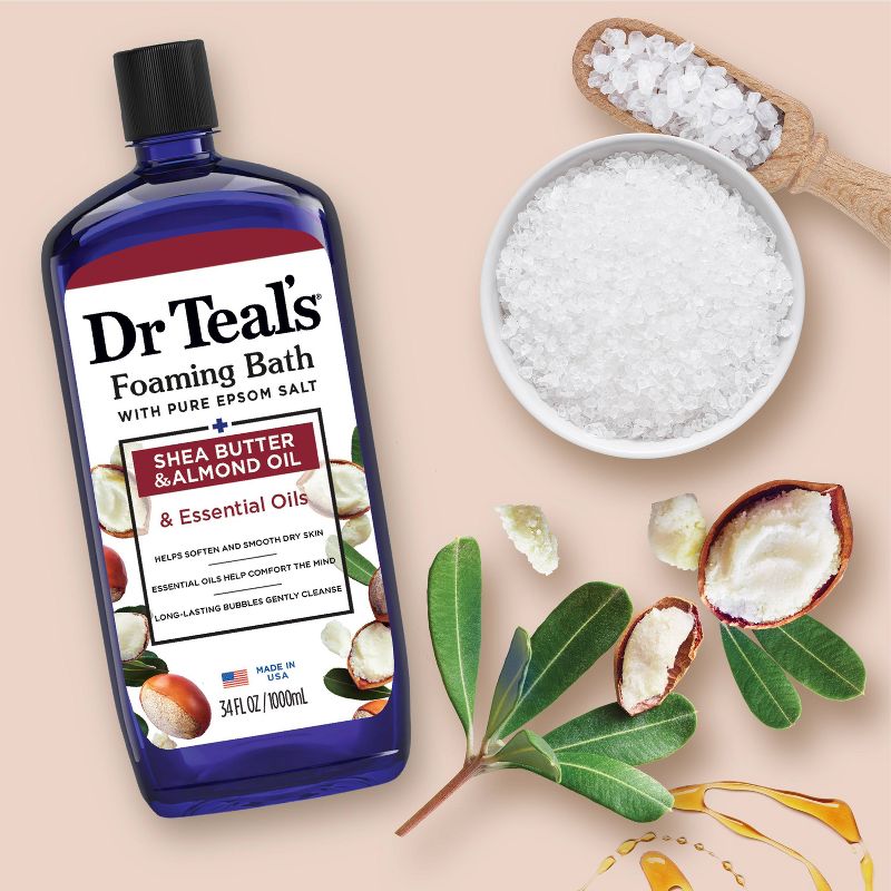 Dr Teal&#39;s Shea Butter &#38; Almond Oil Foaming Bubble Bath - 34 fl oz, 6 of 11