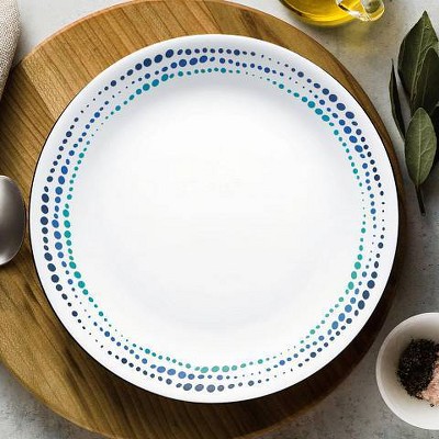 Ocean Blues Ceramic 16-Piece Dinnerware Set, Service for 4
