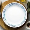 Corelle 16pc Vitrelle Ocean Blues Dinnerware Set: Polka Dot Plates & Bowls, Service for 4, Dishwasher-Safe - 3 of 4