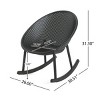 Coolbibila-Patio Chair Set Of 2, Patio Chair Made Of High-Quality Polypropylene, Rocking Chairs For Outdoor With Modern Design - 4 of 4