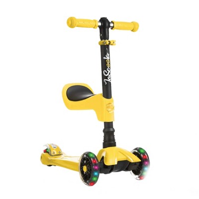 kids yellow scooter