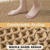 Set of 2 Waffle Bathroom Rugs, Boho Bath Rugs Non Slip Washable,Ultra Soft Rubber Backed Shower Mats for Bathroom Floor - 4 of 4