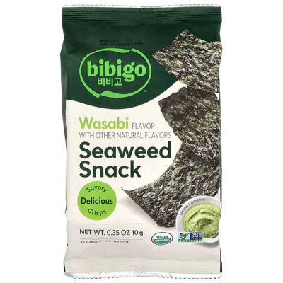 Bibigo, Seaweed Snacks, Wasabi, 0.35 oz