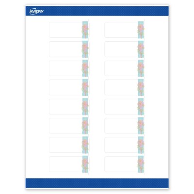 Avery Rectangle Address Labels, Floral Design, 1" x 2-5/8"