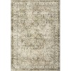 Washable Rug - Non Slip Floral Distressed Low Pile Carpet Foldable Indoor Floor Cover for Living Room Bedroom Office Playroom - 4 of 4