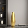 Uniquewise 31.5" Spun Bamboo Tall Floor Vase - Sleek Metallic Finish, Elegant Home Decoration, Modern Accent Piece, Living Room Decor, Handcrafted Art - 4 of 4
