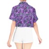 LA LEELA Button Down Shirt Casual Summer Beach Party Blouses Shirt Open Front Blouse Short Sleeve Dress Tee Shirts Hawaiian Dresses - 3 of 4