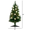 Nearly Natural 4-ft Pre-Lit Fiber Optic Artificial Christmas Tree with Mixed Tips and 37 LED Warm White Ornament Lights - 2 of 4