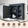 Medicine Cabinet, Wall Mounted Bathroom Storage Cabinet with Mirror, Modern Bathroom Wall Cabinet with Concealed & Open Shelves - 2 of 4