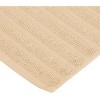 Classic Solid Eco-Friendly Modern Textured Premium Cotton Traditional 2-Piece Absorbent Bath Mat Set by Blue Nile Mills - 3 of 4
