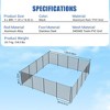 Swimming Pool Fence for Inground Pools, Removable Safety Pool Fencing with Aluminum Legs, Easy DIY Install Pool Fence for Backyard Garden Pool - 2 of 4