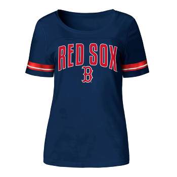 Women's Majestic Threads Navy Boston Red Sox Scoop Neck Racerback Side Tie  Tri-Blend Tank Top