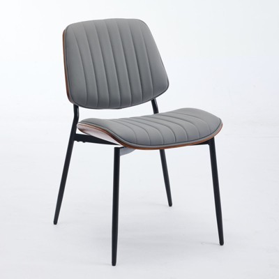 NicBex Faux Leather Dining Chair Set of 2 Modern Upholstered Padded Seats Side Chair Kitchen & Dining Room Furniture