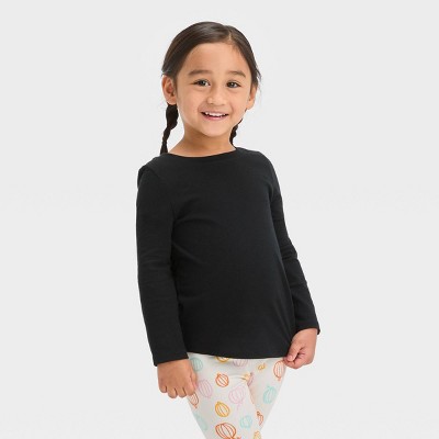 Girls' Long Sleeve T-Shirt - Cat & Jack™ White L Plus