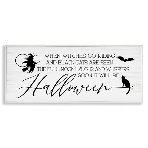Stupell Industries Halloween Season Phrase Framed Giclee Art - 1 of 4