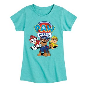 - Paw Patrol - Rubble Marshall Chase with Logo Fitted Short Sleeve Graphic T-Shirt - 1 of 4